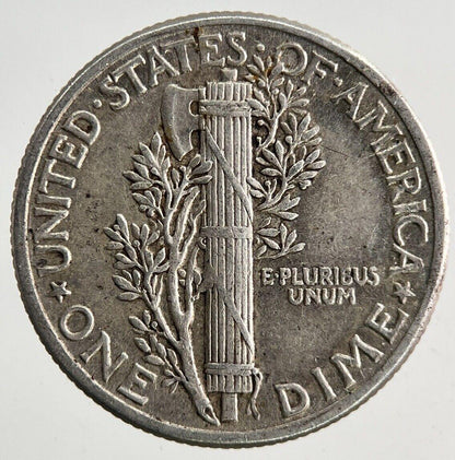 1943 US USA Mercury One Dime Silver Coin | Very High Grade