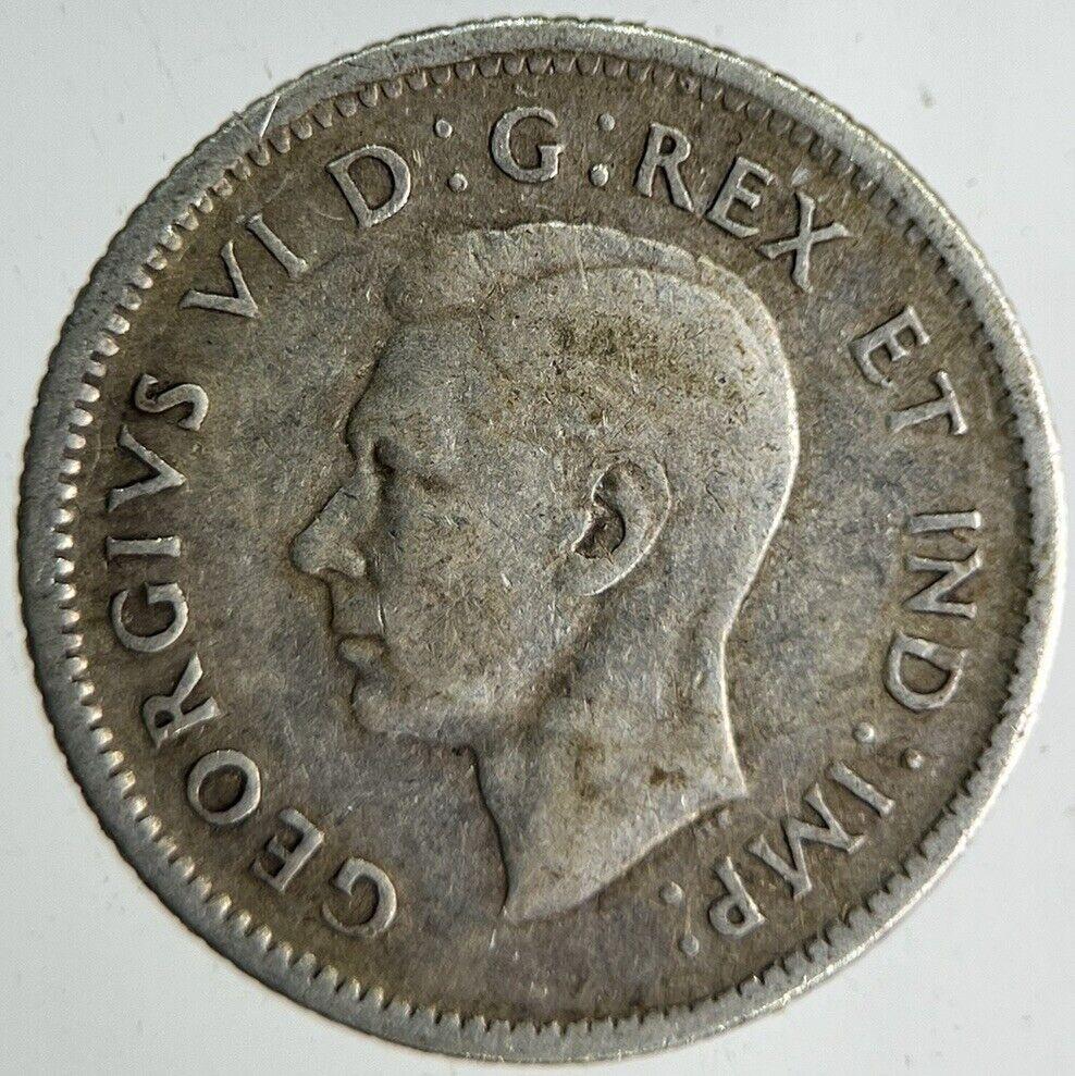 1944 Canada 10 Cents Silver Coin | Fine Collectable Grade