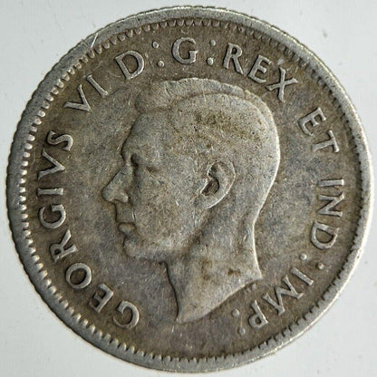 1944 Canada 10 Cents Silver Coin | Fine Collectable Grade