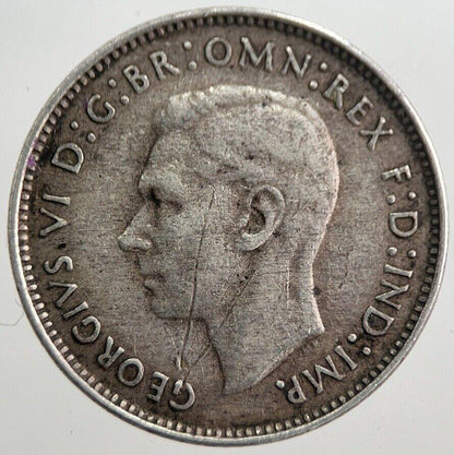 1943-D Australia Sixpence Silver Coin | Fine Collectable Grade | a7645