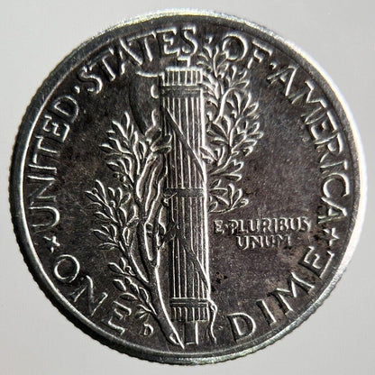 1943-D US USA Mercury Dime Silver Coin | Very High Grade | a4079