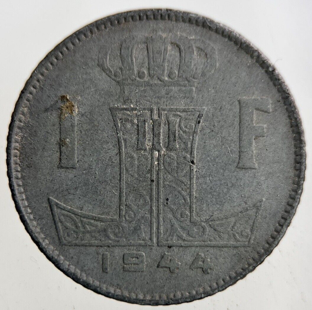 1944 Belgium 1 Franc Coin | Fine Collectable Grade