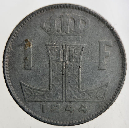 1944 Belgium 1 Franc Coin | Fine Collectable Grade