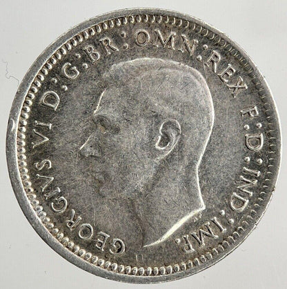 1943-S Australia Threepence Silver Coin | Fine Collectable Grade