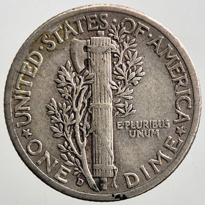 1943-D US USA Mercury Dime Silver Coin | Fine Collectable Grade | a2847