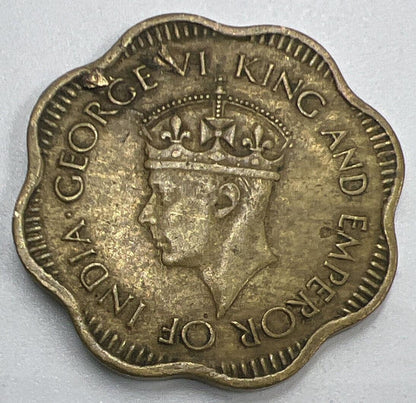 1944 Ceylon 10 Cents Coin | Fine Collectable Grade | a1306