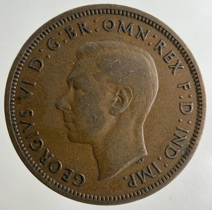 1939 George VI Half-Penny Coin | Fine Collectable Grade