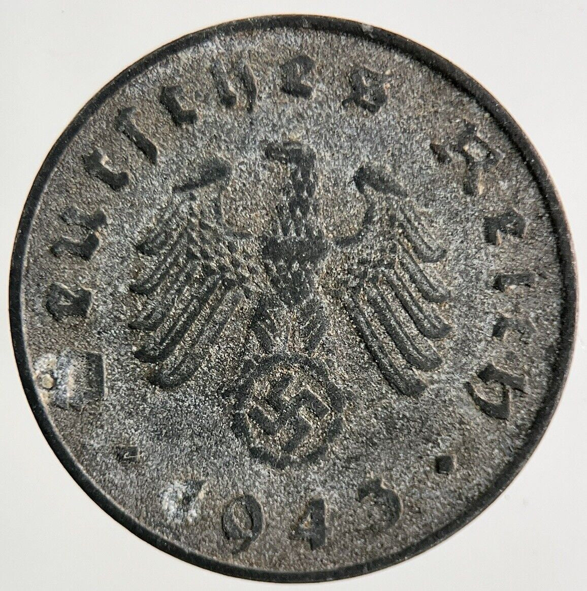 1943-E Germany Nazi 10 Pfennig Coin | Fine Collectable Grade