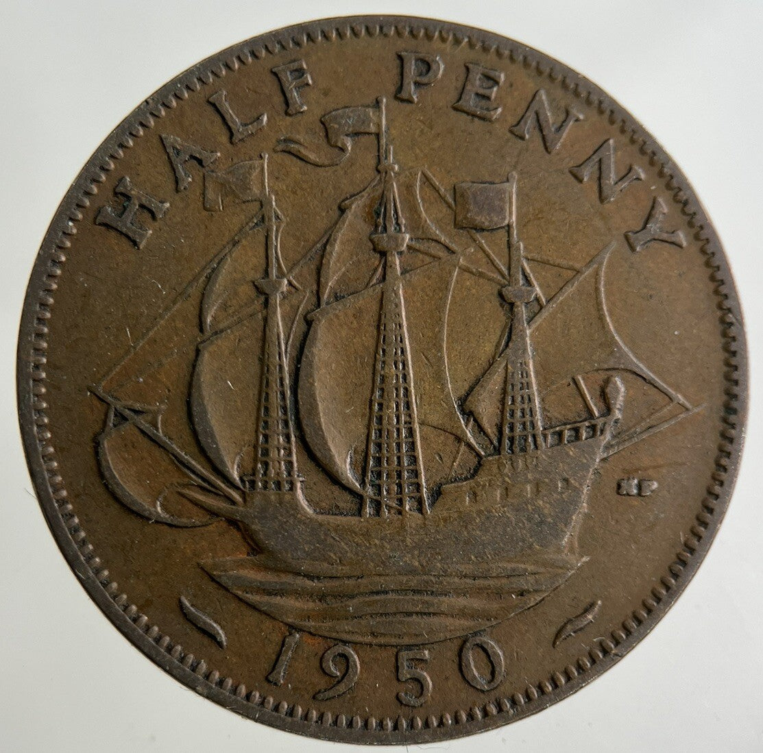 1950 George VI Half-Penny Coin | Collectable Grade