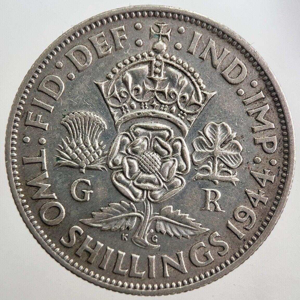 1944 George VI Florin Silver Coin | Fine Collectable Grade | a7840