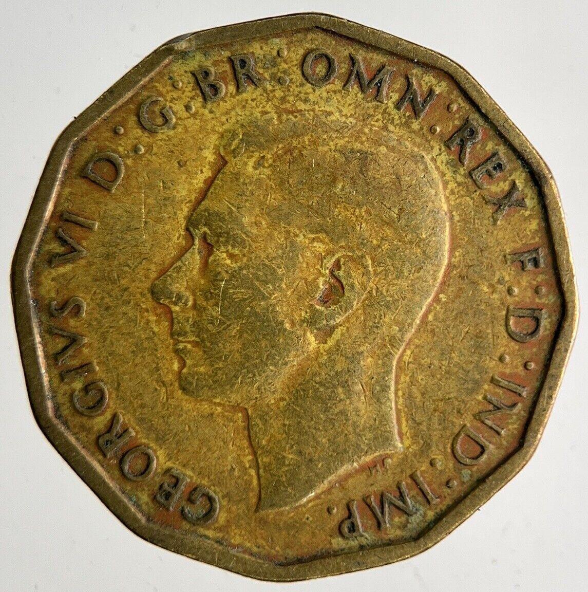 1944 George VI Brass Threepence Coin | Collectable Grade