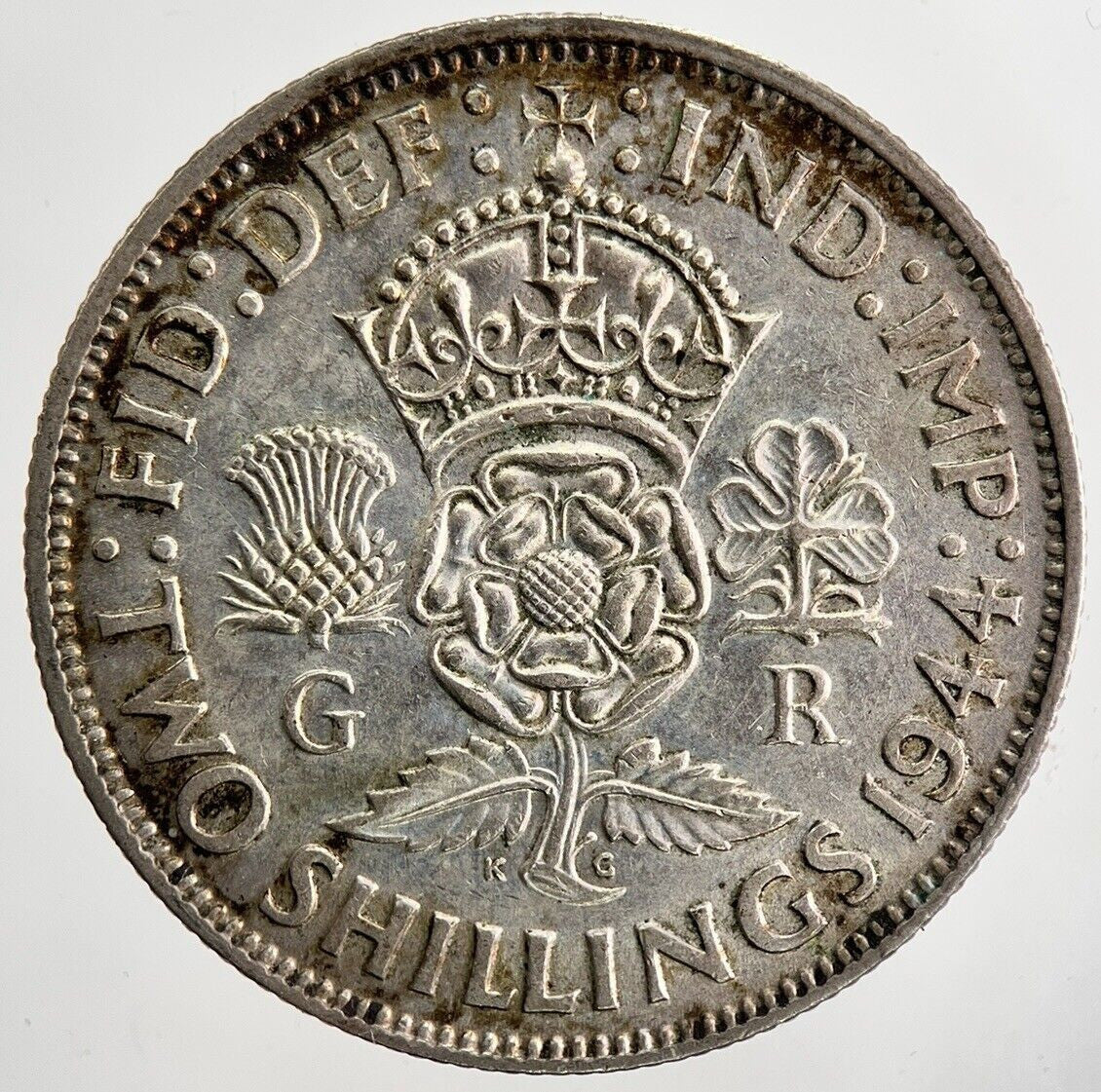 1944 George VI Florin Silver Coin | Very High Grade | a5263