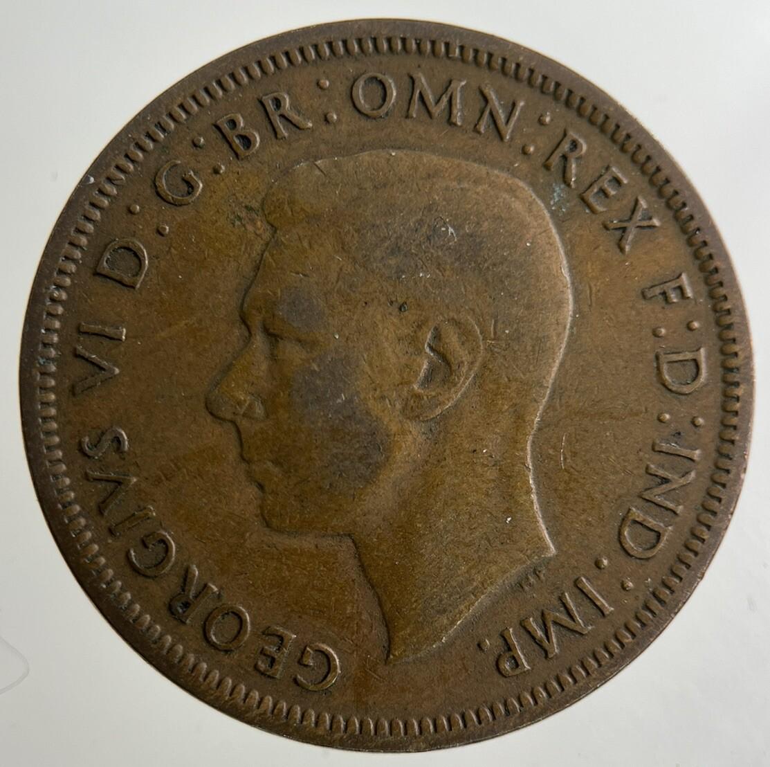 1947 George VI Half-Penny Coin | Collectable Grade