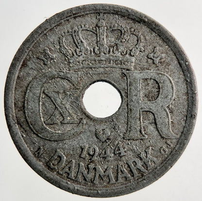 1944 Denmark 25 Ore Coin | Fine Collectable Grade