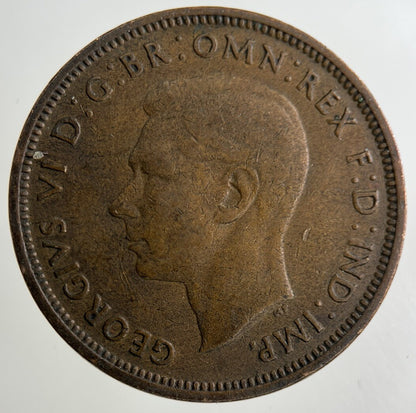 1943 George VI Half-Penny Coin | Collectable Grade