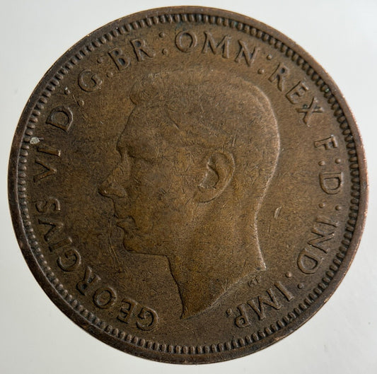 1943 George VI Half-Penny Coin | Collectable Grade