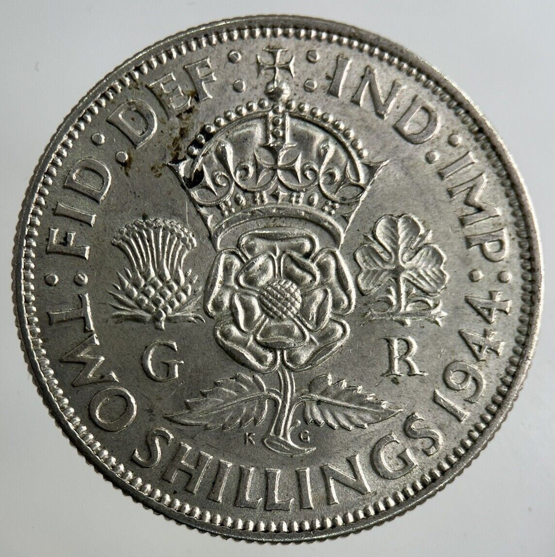 1944 George VI Florin Silver Coin | Very High Grade