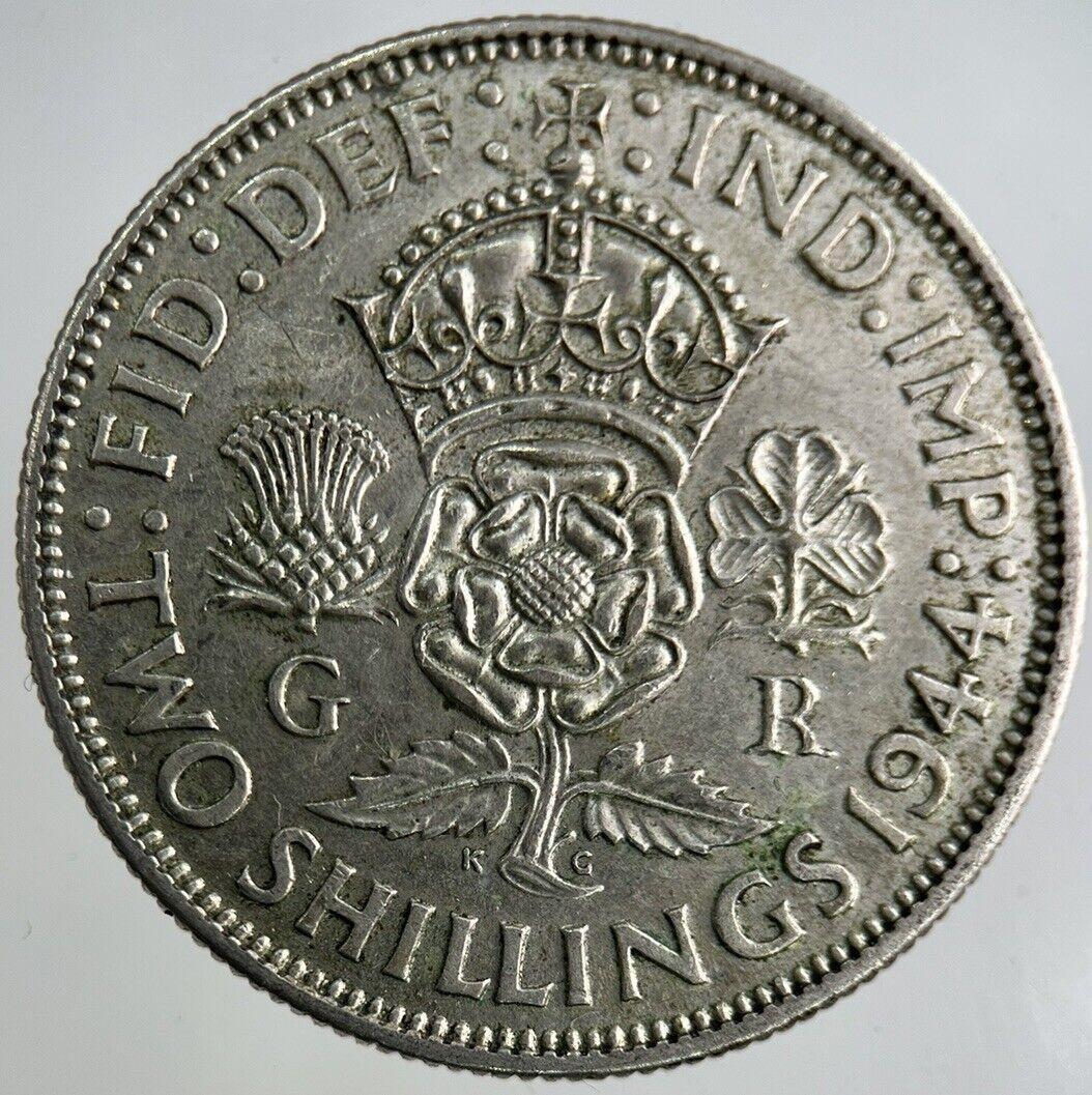 1944 George VI Florin Silver Coin | Fine Collectable Grade
