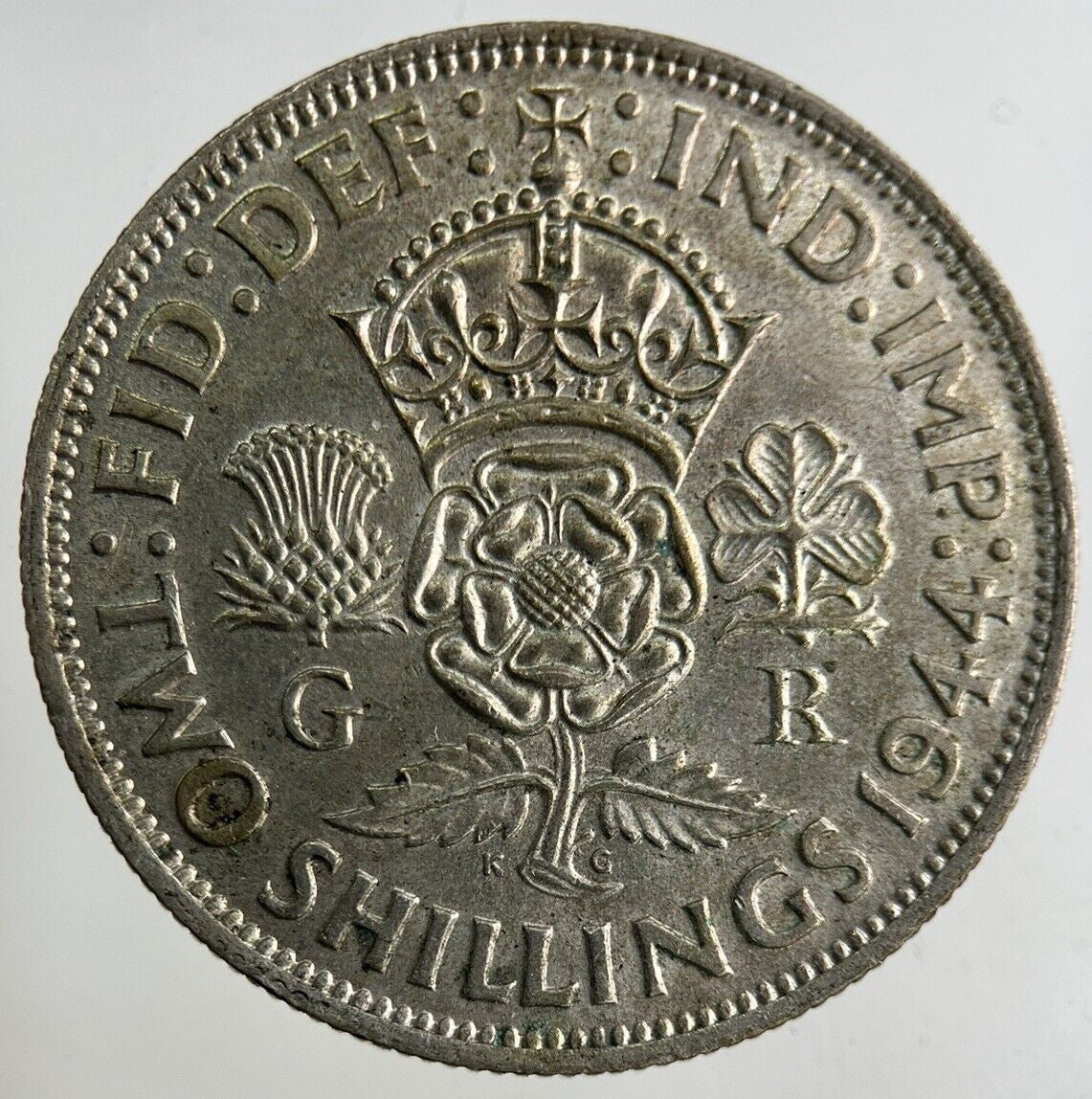 1944 George VI Florin Silver Coin | Fine Collectable Grade