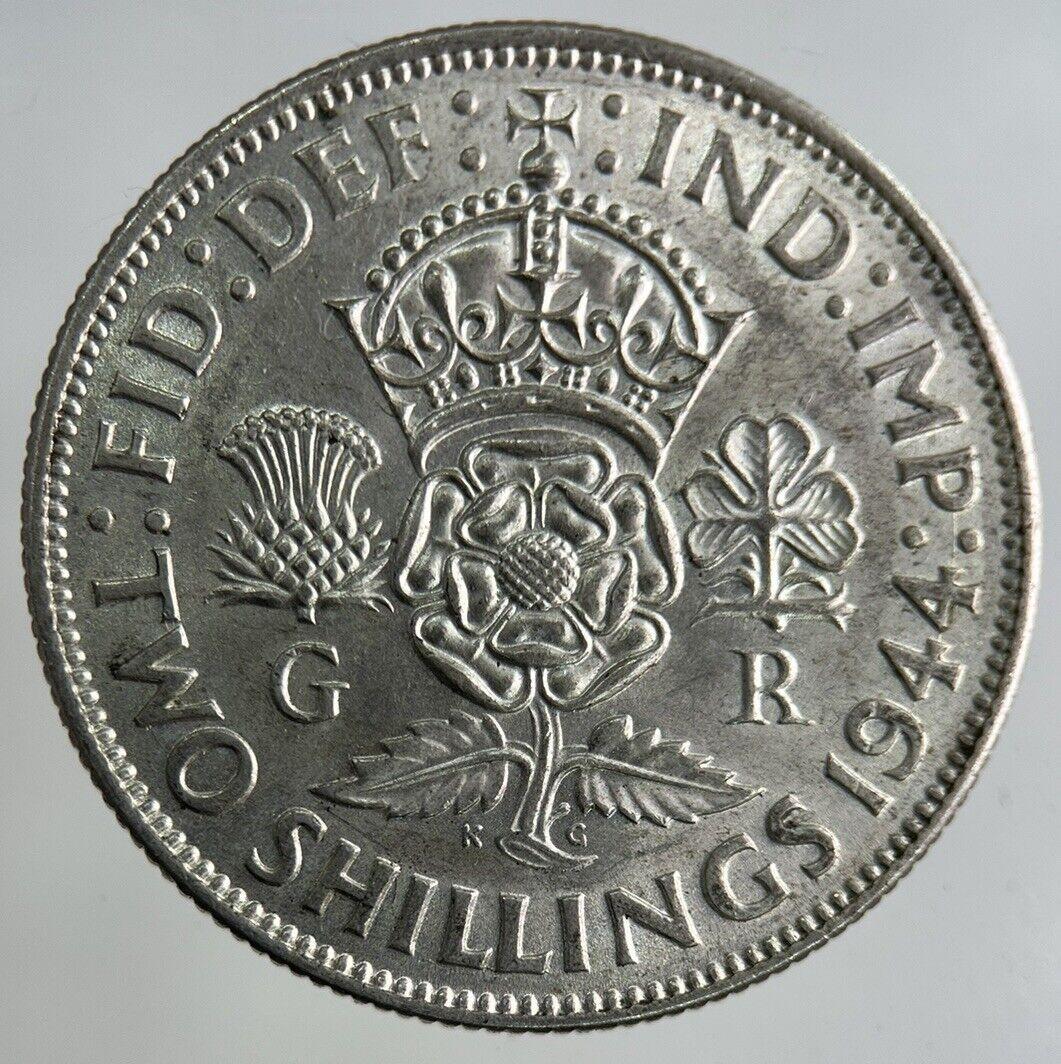 1944 George VI Florin Silver Coin | Very High Grade