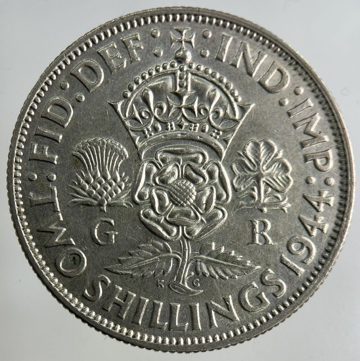 1944 George VI Florin Silver Coin | Fine Collectable Grade