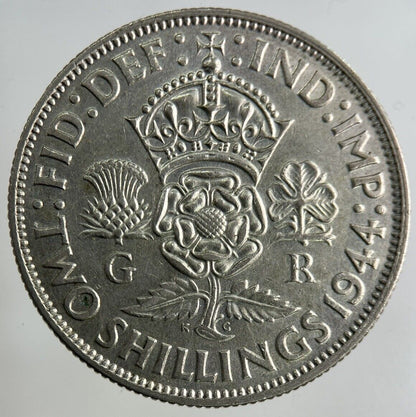 1944 George VI Florin Silver Coin | Fine Collectable Grade
