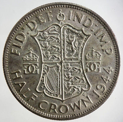 1944 George VI Half-Crown Silver Coin | Very High Grade