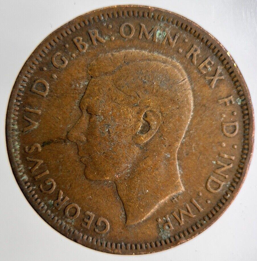 1944 George VI Half-Penny Coin | Fine Collectable Grade
