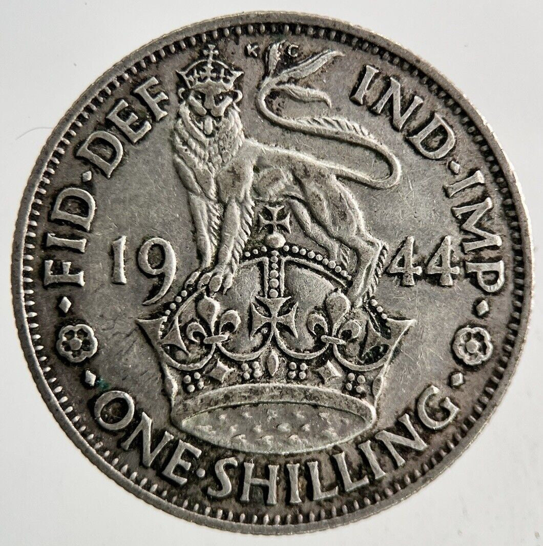 1944 George VI One Shilling Silver Coin | Fine Collectable Grade