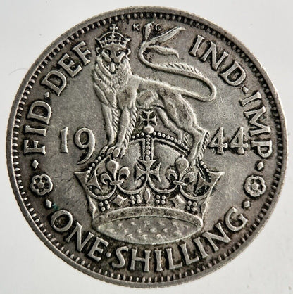 1944 George VI One Shilling Silver Coin | Fine Collectable Grade