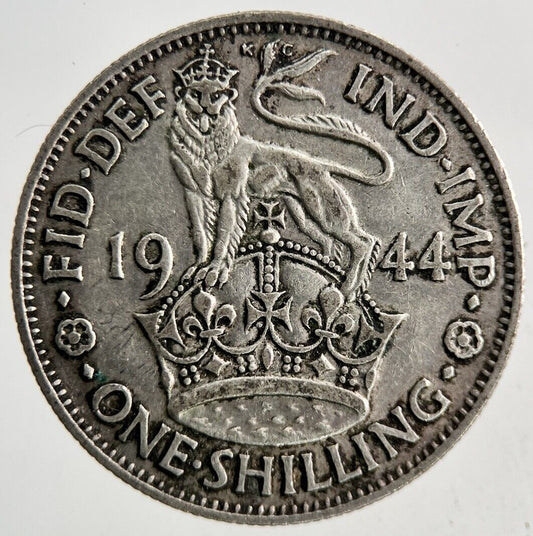 1944 George VI One Shilling Silver Coin | Fine Collectable Grade