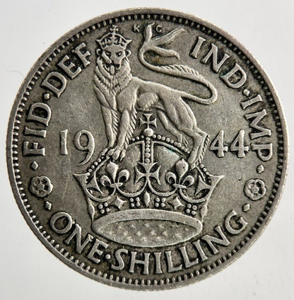 1944 George VI One Shilling Silver Coin | Fine Collectable Grade