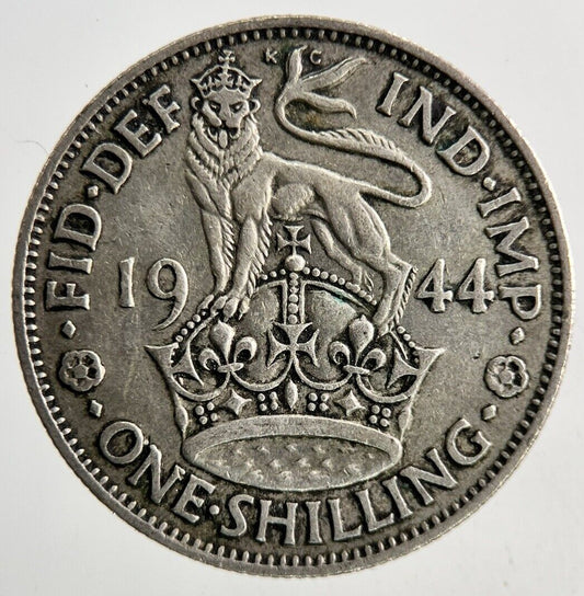 1944 George VI One Shilling Silver Coin | Fine Collectable Grade