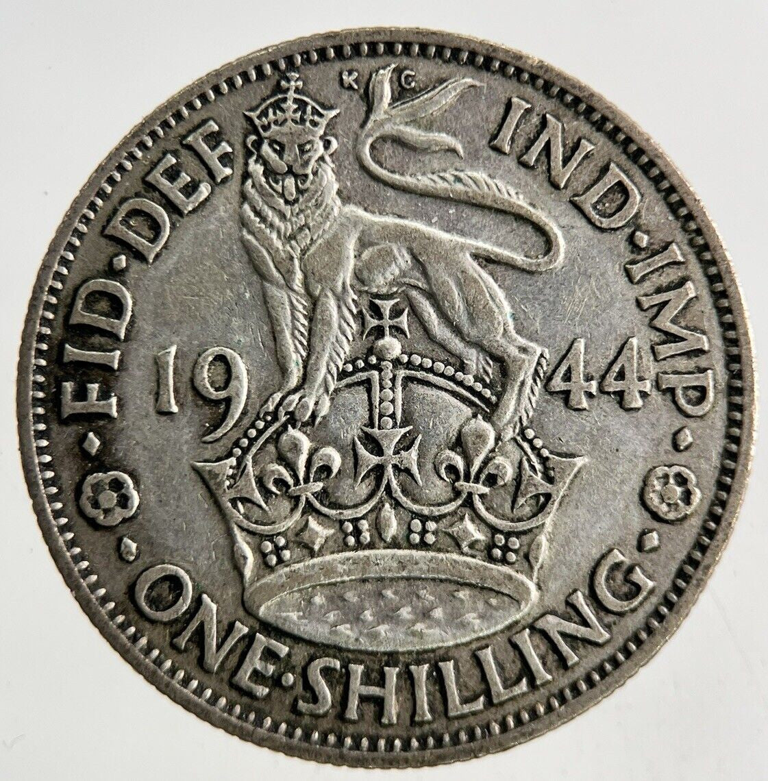 1944 George VI One Shilling Silver Coin | Fine Collectable Grade
