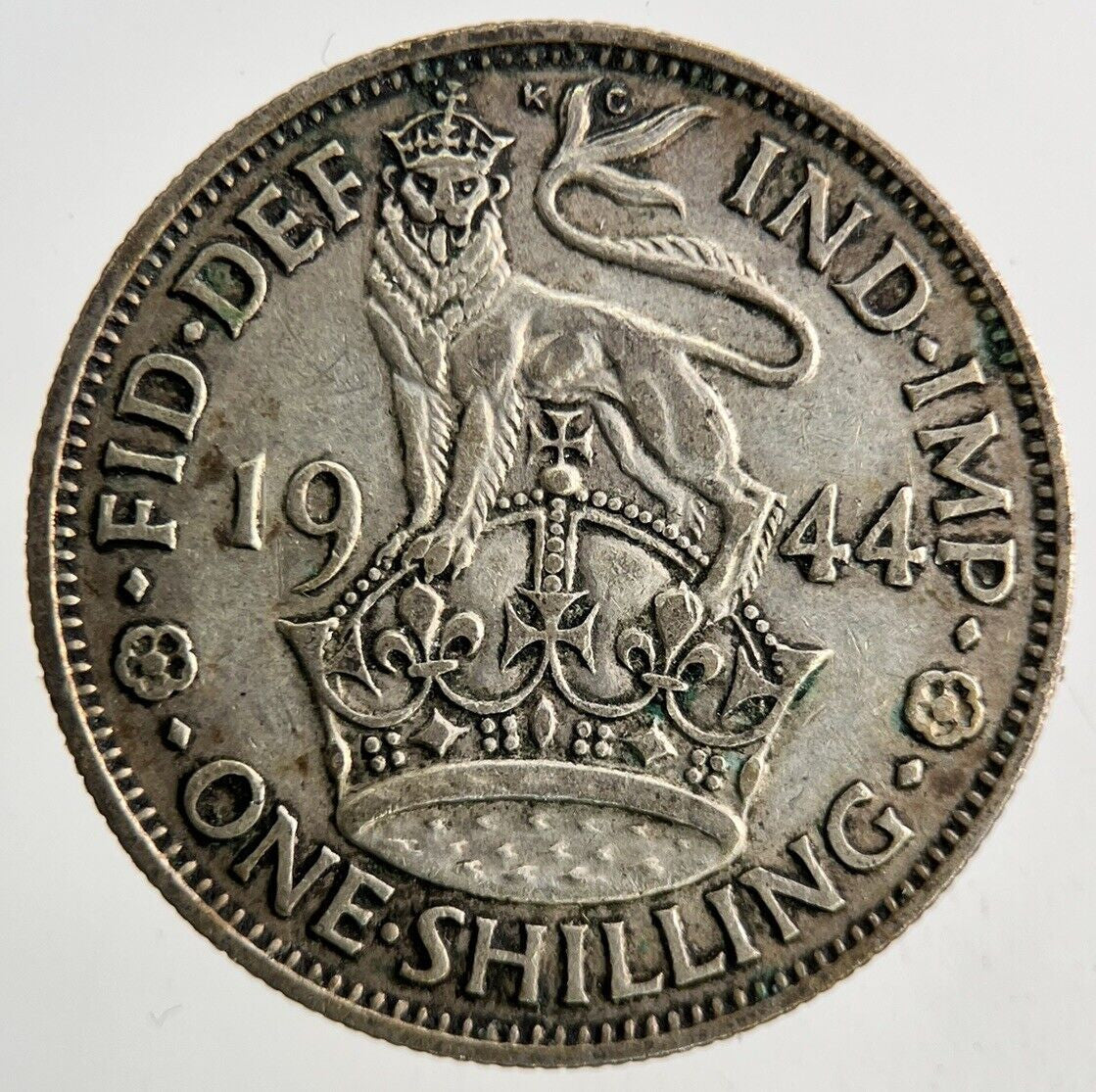 1944 George VI One Shilling Silver Coin | Fine Collectable Grade