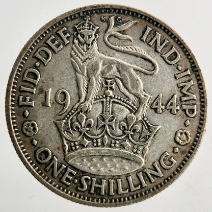 1944 George VI One Shilling Silver Coin | Fine Collectable Grade
