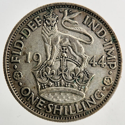 1944 George VI One Shilling Silver Coin | Fine Collectable Grade