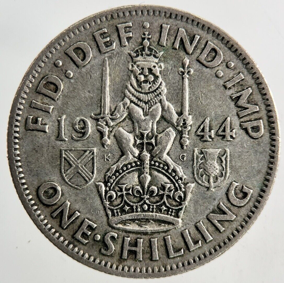 1944 George VI One Shilling Silver Coin | Fine Collectable Grade