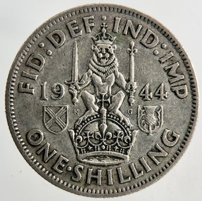 1944 George VI One Shilling Silver Coin | Fine Collectable Grade