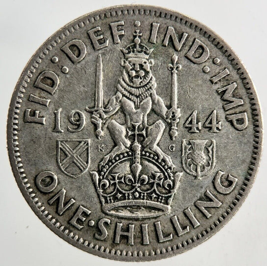 1944 George VI One Shilling Silver Coin | Fine Collectable Grade