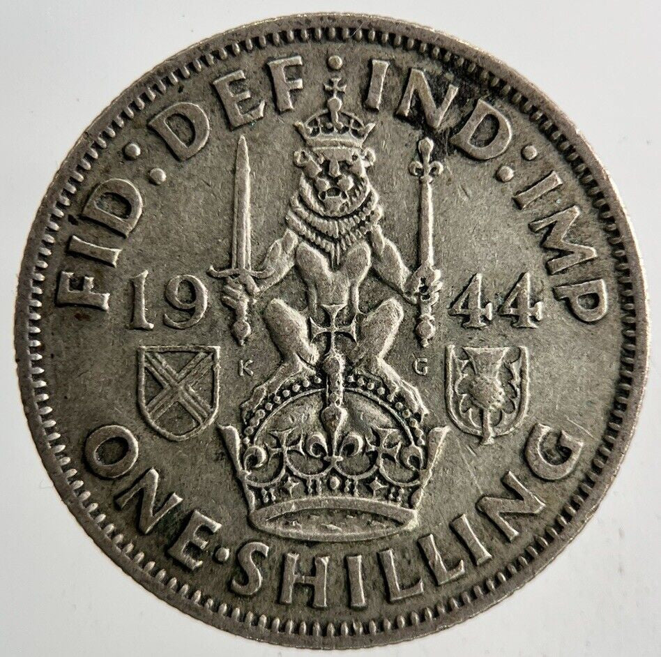 1944 George VI One Shilling Silver Coin | Fine Collectable Grade