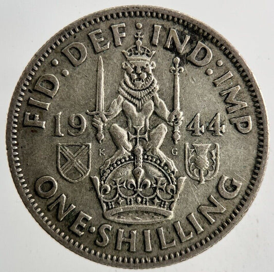 1944 George VI One Shilling Silver Coin | Fine Collectable Grade