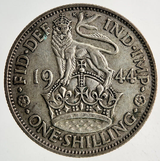 1944 George VI Shilling Silver Coin | Fine Collectable Grade