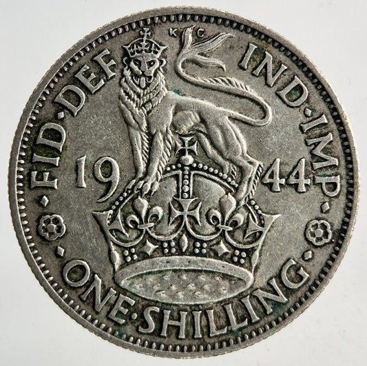1944 George VI Shilling Silver Coin | Fine Collectable Grade