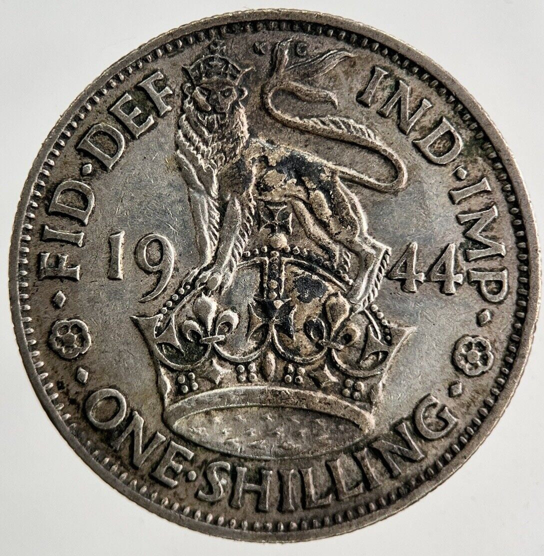 1944 George VI Shilling Silver Coin | Fine Collectable Grade