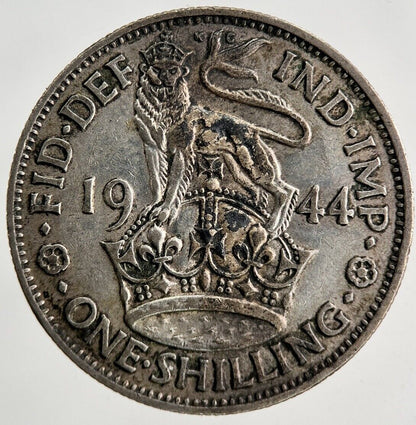 1944 George VI Shilling Silver Coin | Fine Collectable Grade