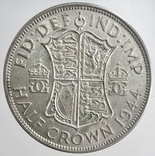 1944 George VI Half-Crown Silver Coin | Very High Grade | a6347