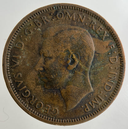 1945 George VI Half-Penny Coin | Collectable Grade