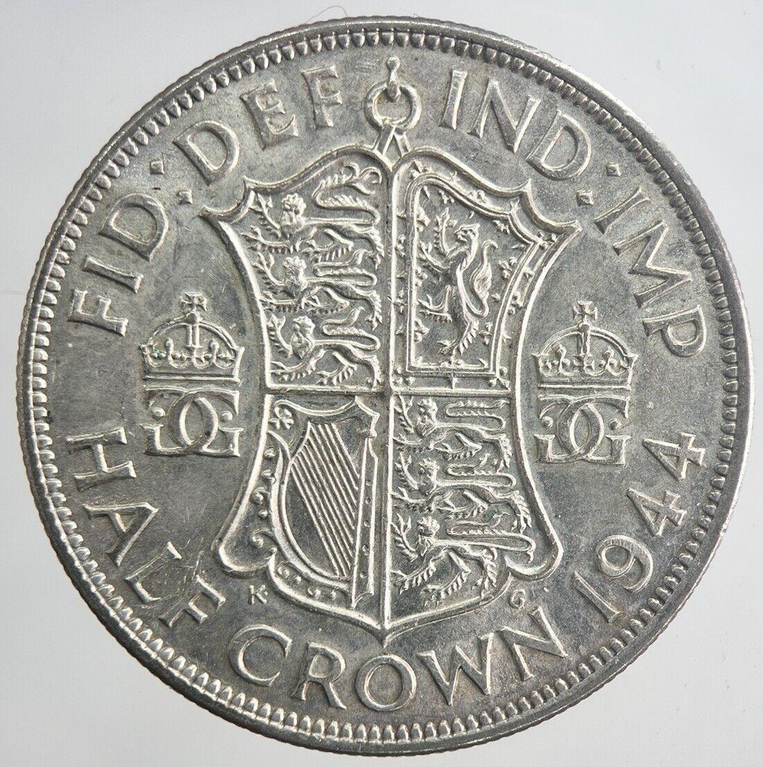 1944 George VI Half-Crown Silver Coin | Very High Grade | a6340