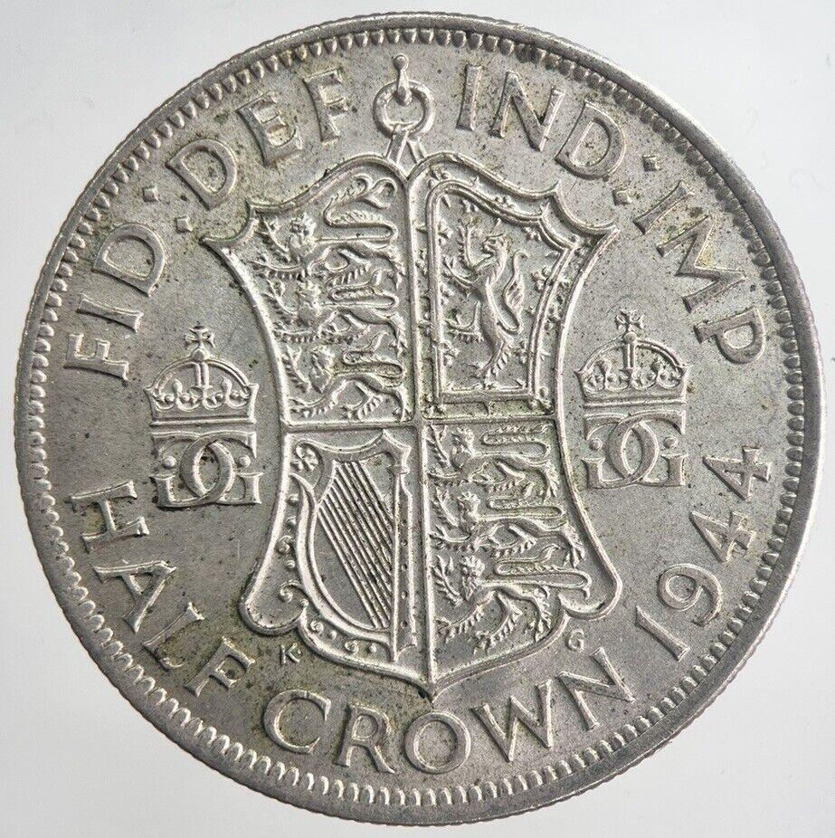 1944 George VI Half-Crown Silver Coin | Very High Grade | a6346